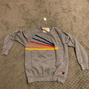 Gray aviator nation sweater